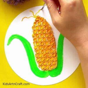Simple Corn Craft Using Bubble Wrap Tutorial For Beginners - Kids Art ...
