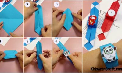 Simple Origami Paper Watch Easy Craft At Home
