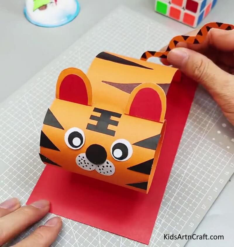 Your Easy Paper Tiger Craft Is Ready! - Making a Paper Tiger - Step by Step Instructions