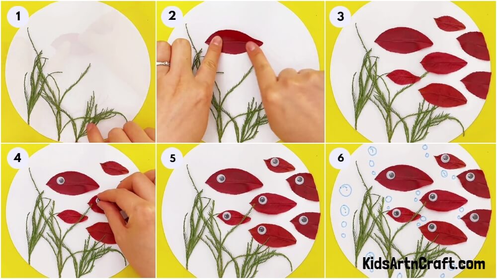 Underwater Fishes Fall Leaf Craft Idea For Beginners
