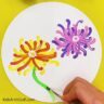 Unique Flower Painting Artwork Tutorial From Cotton Earbud - Kids Art ...