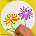 Unique Flower Painting Artwork Tutorial From Cotton Earbud - Kids Art ...