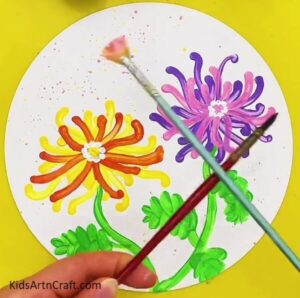 Unique Flower Painting Artwork Tutorial From Cotton Earbud - Kids Art ...