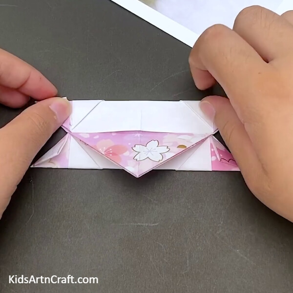 Making Another Triangular Fold To This Corner Tutorial For Kids-