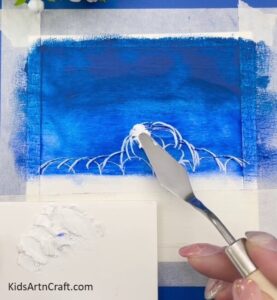 Unique Winter Snow Mountain Painting Tutorial For Kids - Kids Art & Craft