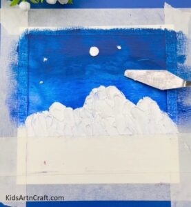 Unique Winter Snow Mountain Painting Tutorial For Kids - Kids Art & Craft