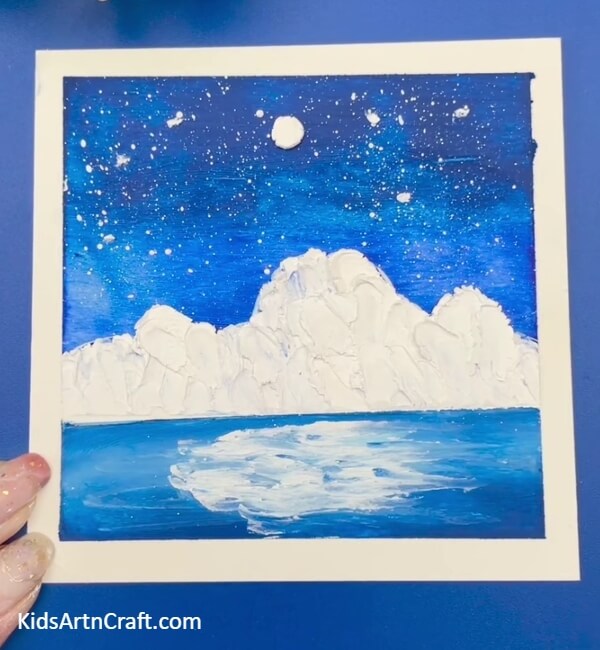 Your Craft Is ready- Imaginative Wintery Snowy Mountain Paintings for Tots 