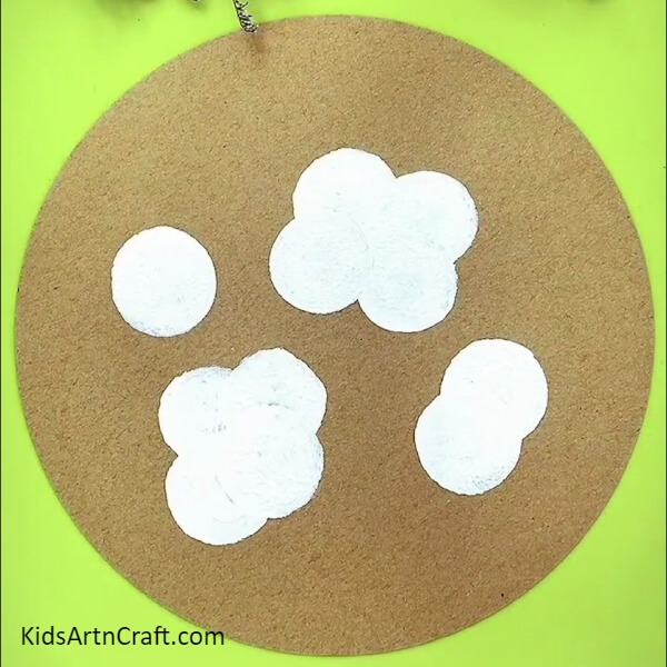 White Dandelions In Making- How to Create a White Dandelion Painting Step by Step
