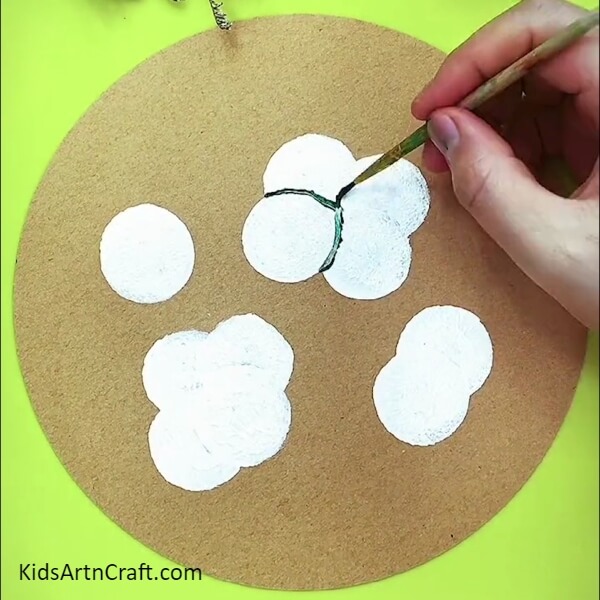 Bordering The White Dandelions- Step-by-Step Guide to Crafting a White Dandelion Artwork
