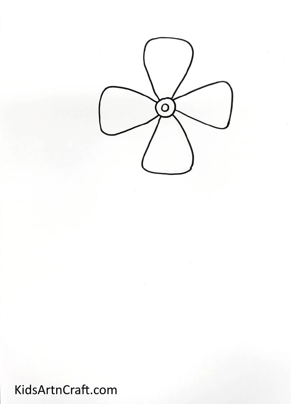 Drawing Fan - Demonstration of How to Draw and Color a Windmill for Children