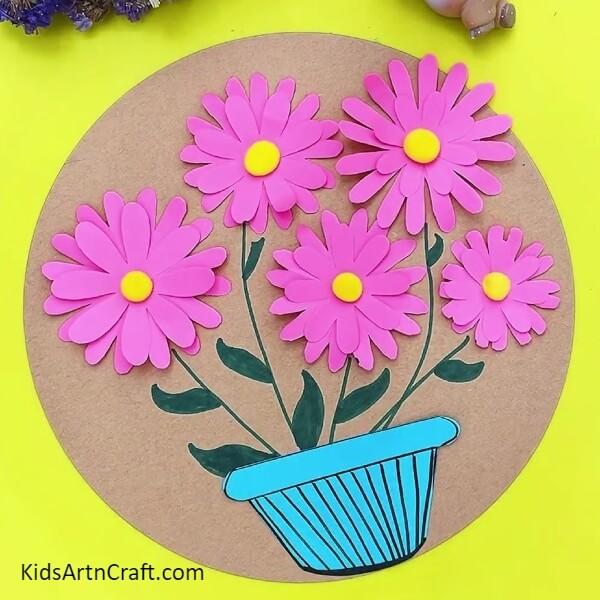 Take a deep breath, because we complete our cute 3D flower craft- Step-by-step 3D Flower Creation Guide for Children 
