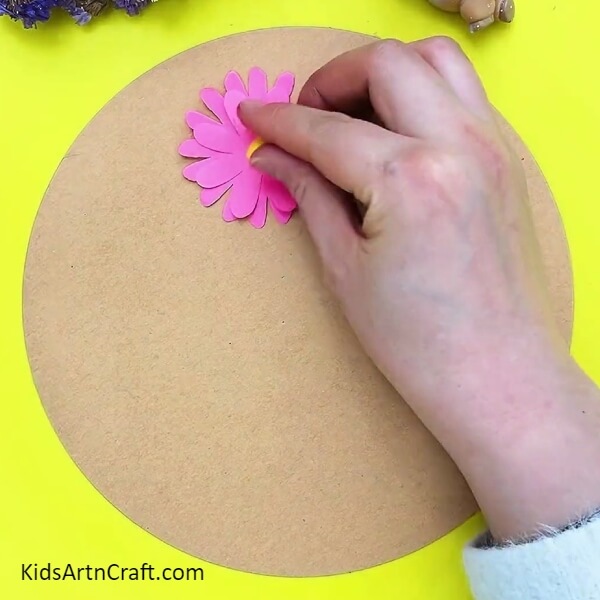 Creating pollen with yellow clay- Teach Kids How to Make 3D Flowers with this Step-by-Step Tutorial