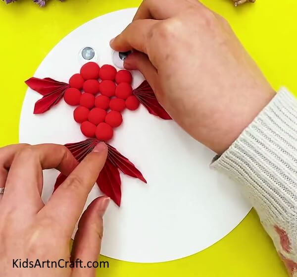 Pasting Googly Eyes- Putting Together A Clay Fish - A Straightforward Animal Art Exercise For Kids 