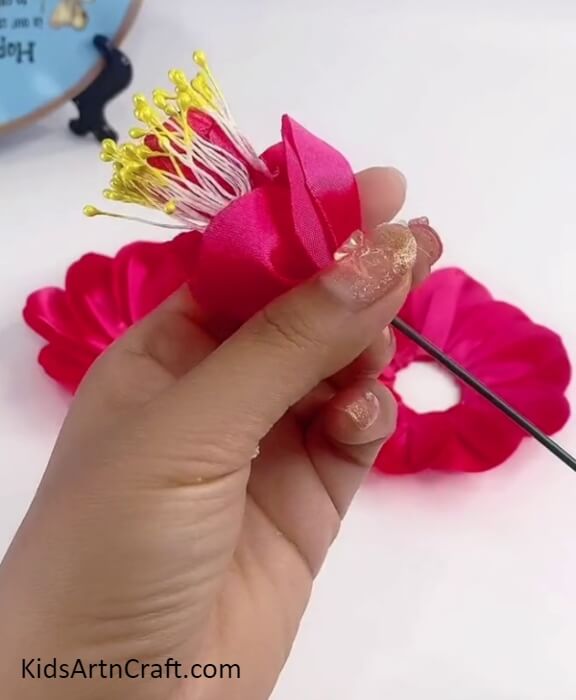 Adding Petal Layer-Making a Synthetic Flower for the Preschoolers