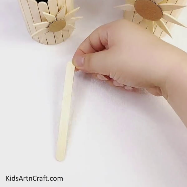 Making Another Stand And Making Base-DIY Sunflower Stand Craft Tutorial with Popsicle Sticks for Kids 