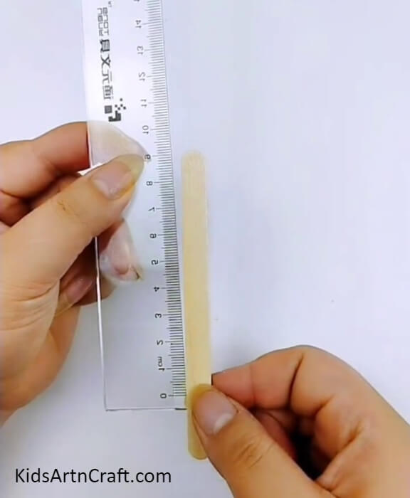 Measuring 9 cm On Popsicle Stick-Inventive Autumn Leaf Lotus Handiwork 
