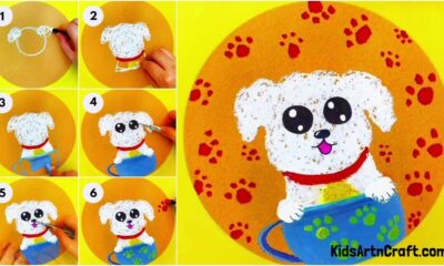 Adorable Puppy Artwork Craft Tutorial For Kids