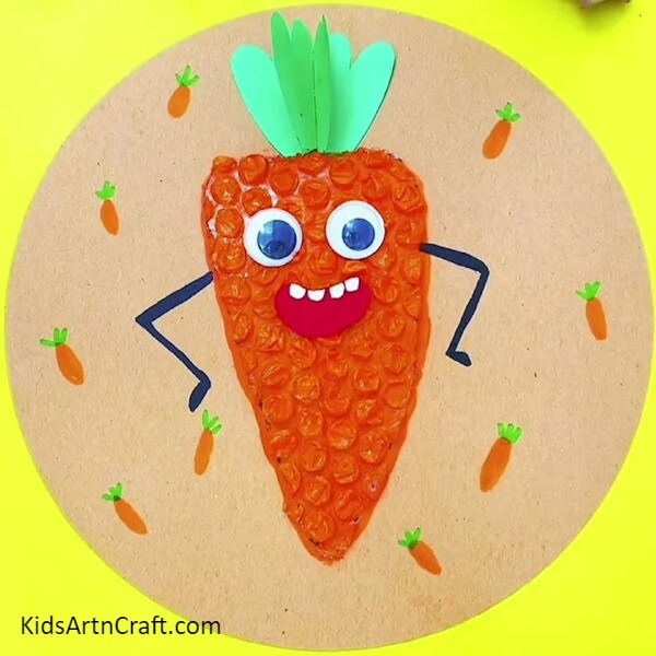 Drawing More Tiny Carrots - Stunning Carrot Crafting Employing Bubble Wrap For Learners 