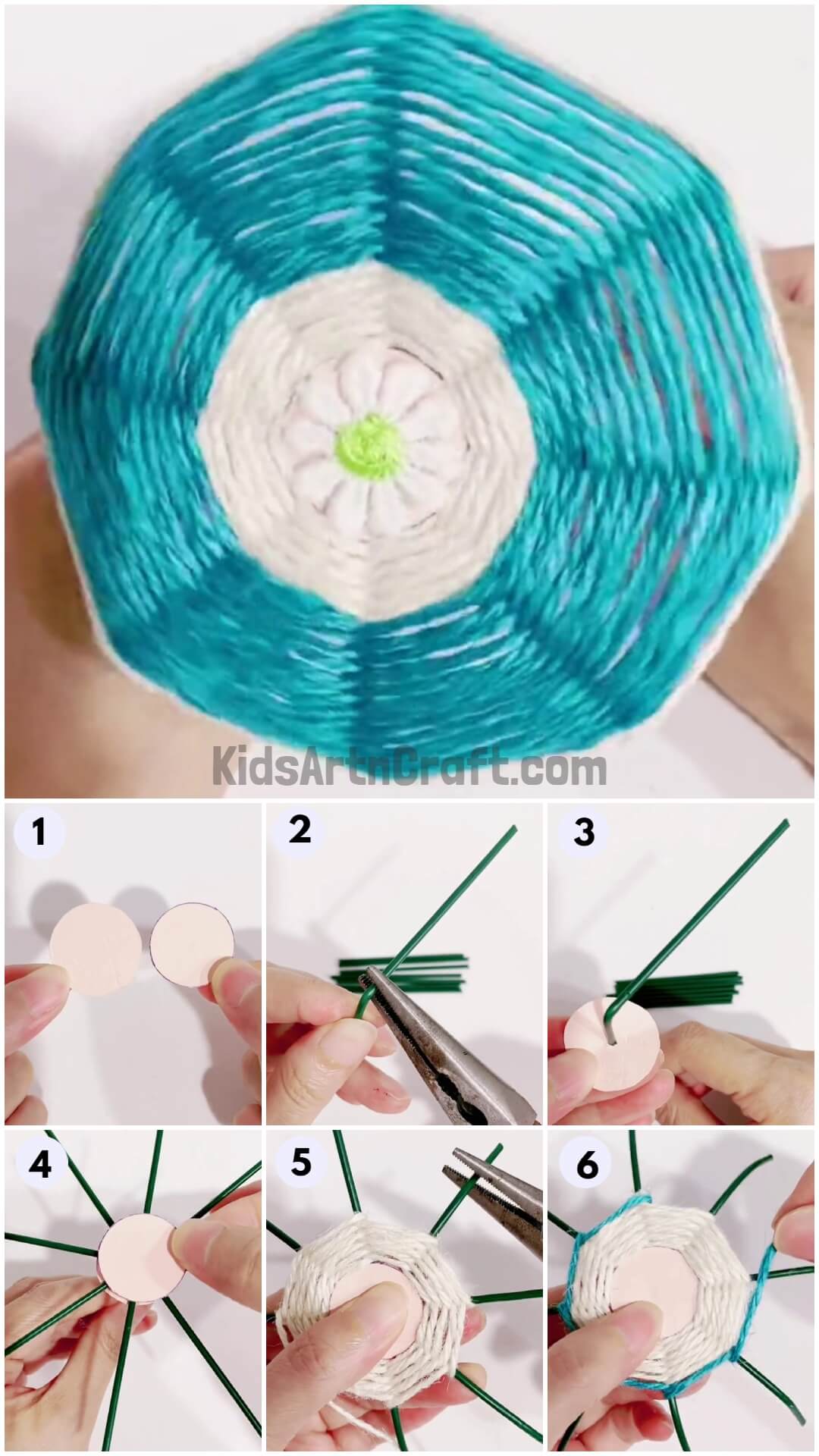 Beautiful Thread Weaving Umbrella Showpiece Craft Decoration For Kids