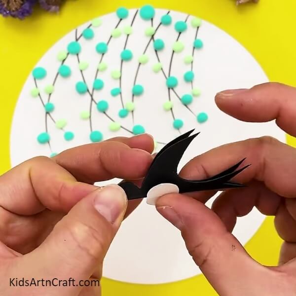 Add details- Making a Gorgeous Bird to Fly Under the Tree with Detailed Instructions 