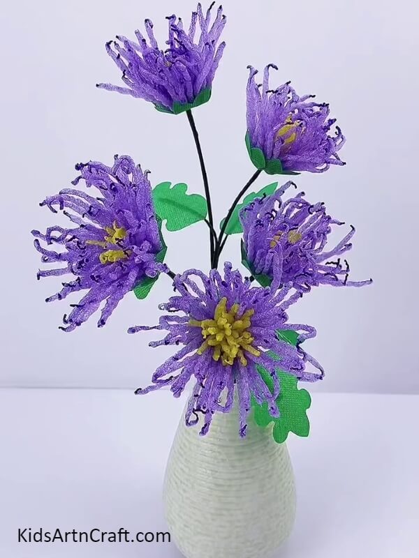 Tada! Our Foam Flower Craft Will Look Like This-