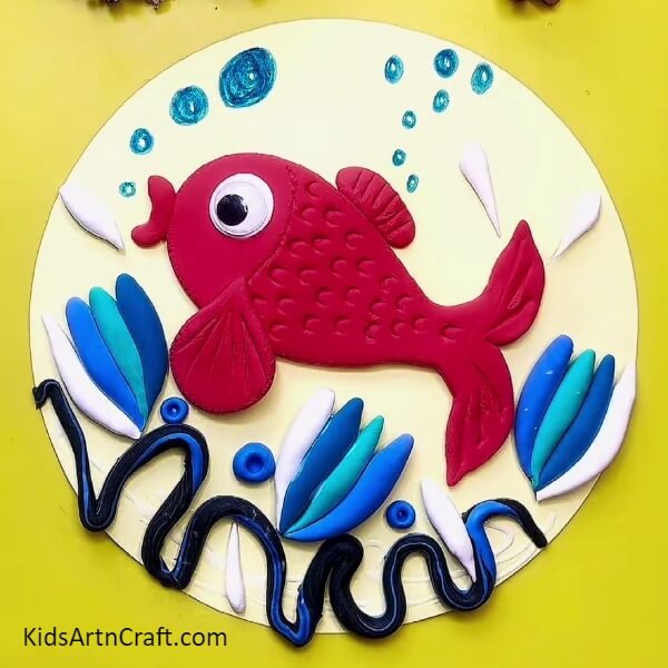 Finally, Look Of Your Clay Fish!- are ready Underwater Fish Using Colored Clay Craft
