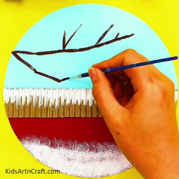 Making A Tree Branch-A Flower On A Tree Is A Craft That Is Simple For Kids 