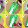 Cabbage Impression Painting-Clay Craft Idea For Beginners