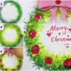 Christmas Wreath Artwork Craft Idea For Kids