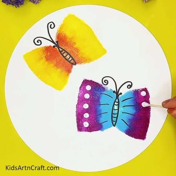Featuring butterfly . Creative Butterfly Painting Using Sponge Idea For Kids