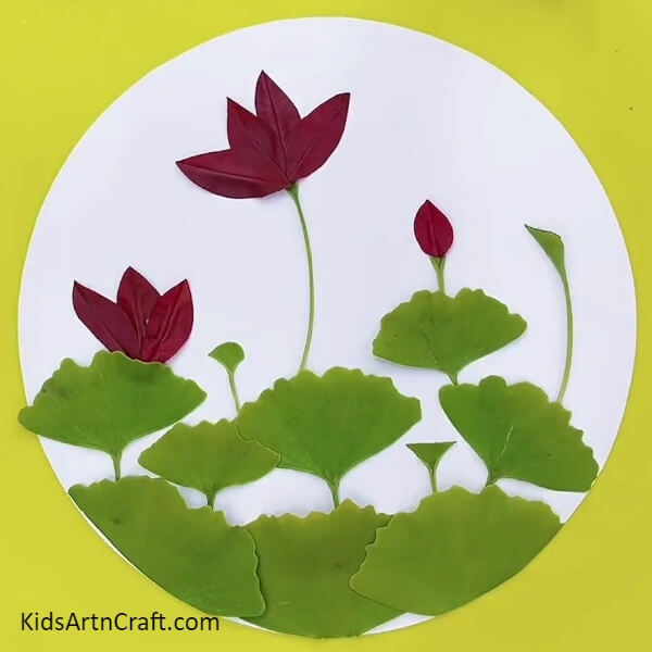 Now, The Creative Fall Leaf Lotus Is Ready- An Artistic Leaf Lotus Project for the Young Ones