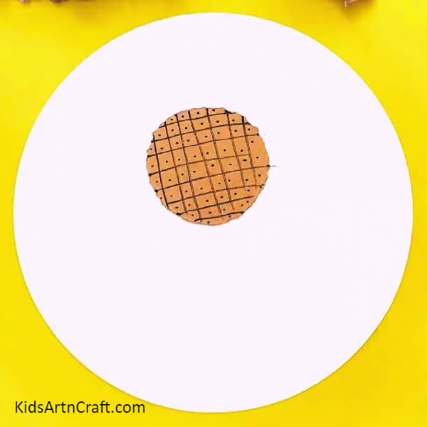 Making Dots- A great idea for those new to paper sunflower crafting 
