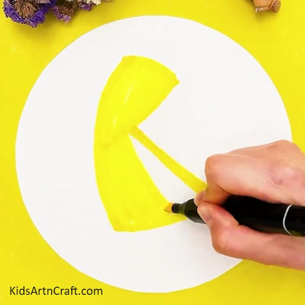 Fill Colour In The Letter 'r' With A Yellow Marker/sketch Pen-Guidelines for sketching a lovely girl during a downpour