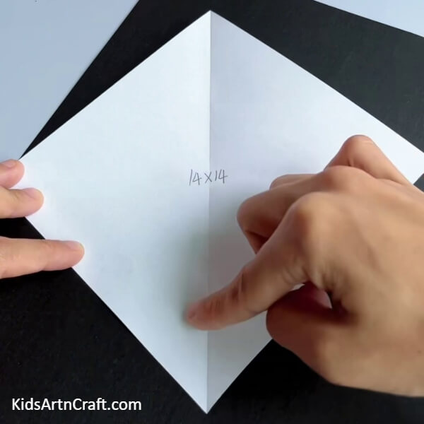 Start With The Big Sheet Of Paper-Cute Origami Mini Sofa Paper Craft For Beginners