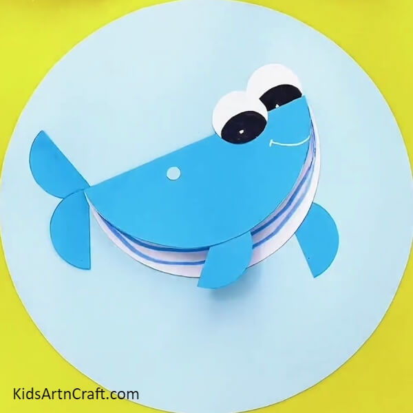 Adding A Smile And Textures To The Whale- How to Assemble a Pretty 3D Paper Whale Craft 