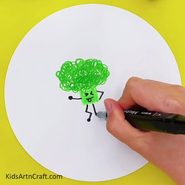 Draw Hands And Legs- Engaging Broccoli Paintings Perfect For Learners 