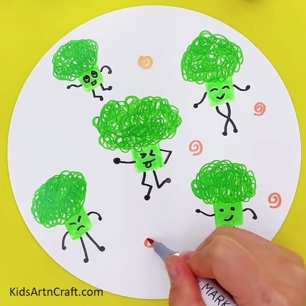 Doodling- Enjoyable Broccoli Artwork Perfect For Newcomers 