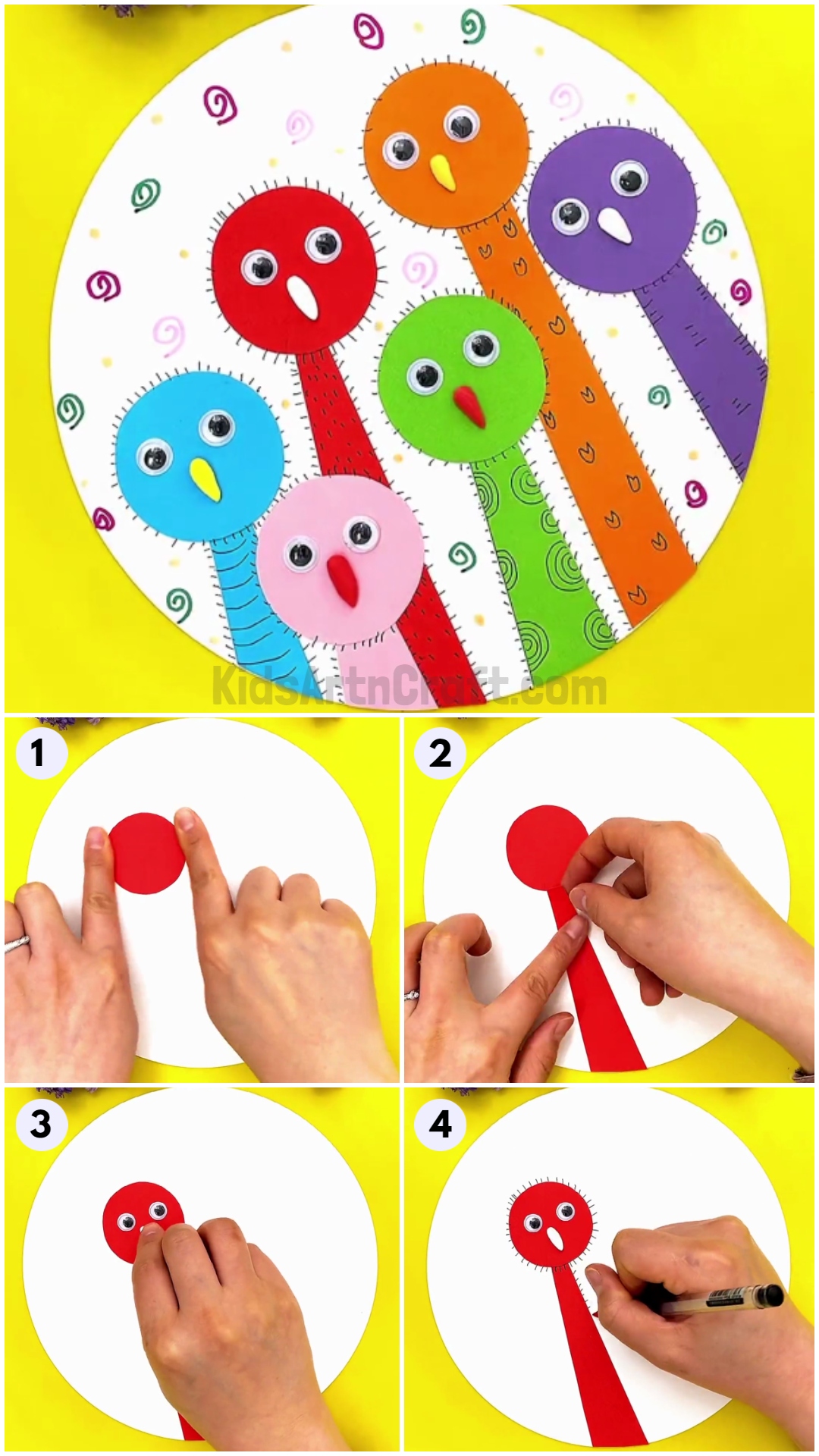 DIY easy Paper Step-by-Step Craft Tutorial for Kids
