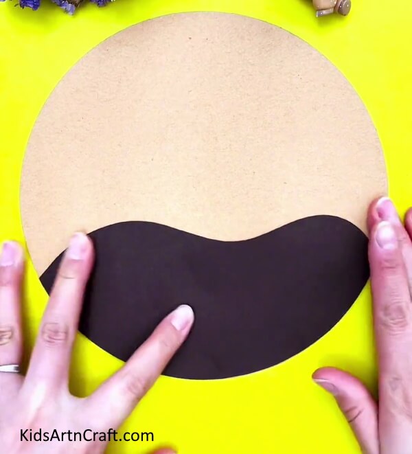Cut And Paste The Half Wavy Semicircle - Making sprouts at home using clay as a medium for children's artwork.