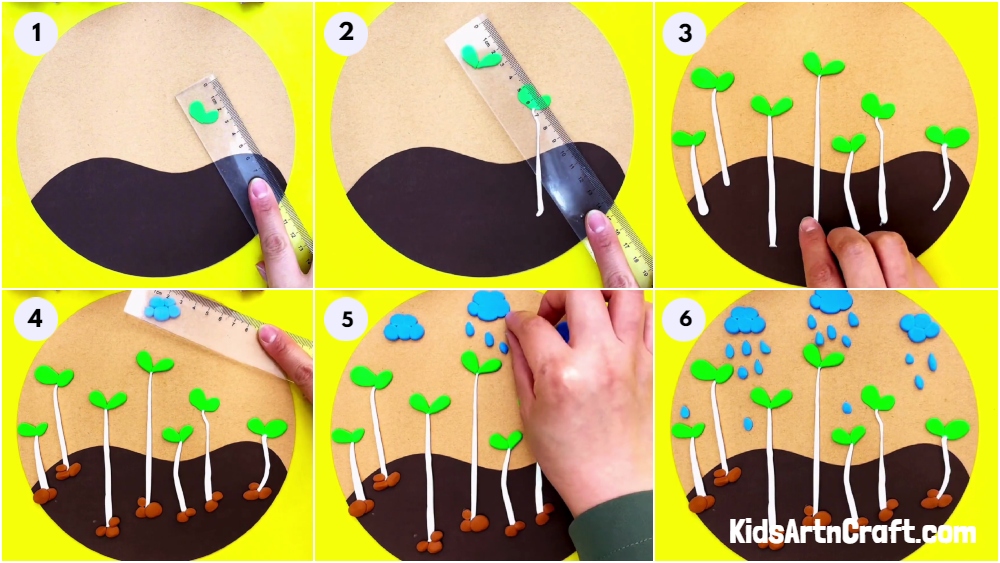 DIY Seed Germination Using Clay Easy Artwork For kids