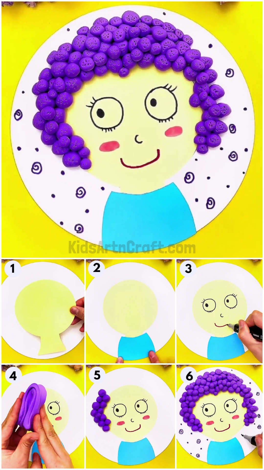 Doll Craft Using Clay Step-by-step Tutorial
