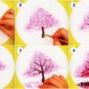 Easy Cherry Blossom Tree Cotton Bud Impression Painting Idea
