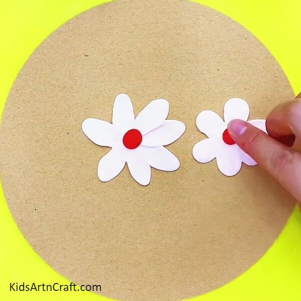 Stick red clay on white clay- DIY Clay Flower Garden for First-Timers 
