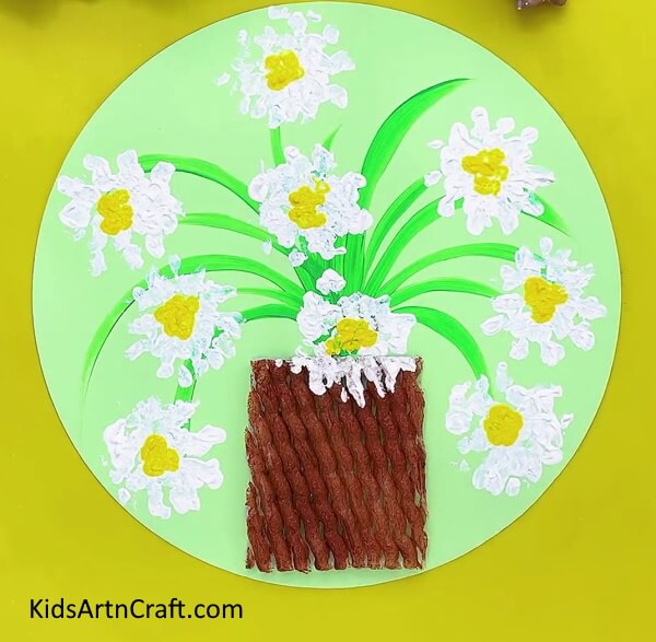Easy Fruit Foam Net Flower Pot Artwork For Kids