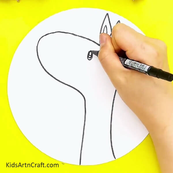 Drawing The Eye-Easy Hand-Traced Zebra Picture Concept For Little Ones-