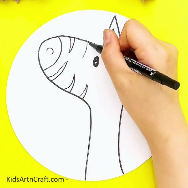 Drawing The Zebra's Stripes-Simple Hand-Rendered Zebra Illustration For Youngsters-