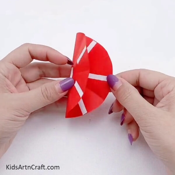Pasting Double-sided Tape On The Other Side Of The Circle-