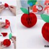 Easy Paper Origami 3D Apple Craft Tutorial For Kids