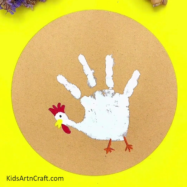 Your Hen Art Using Hand Impression Is Ready!-A Handy Guide to Crafting Hen Artwork with Handprints