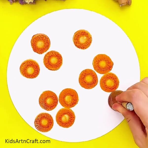 Making More Oranges-Over Tree Painting Step by Step Tutorial 